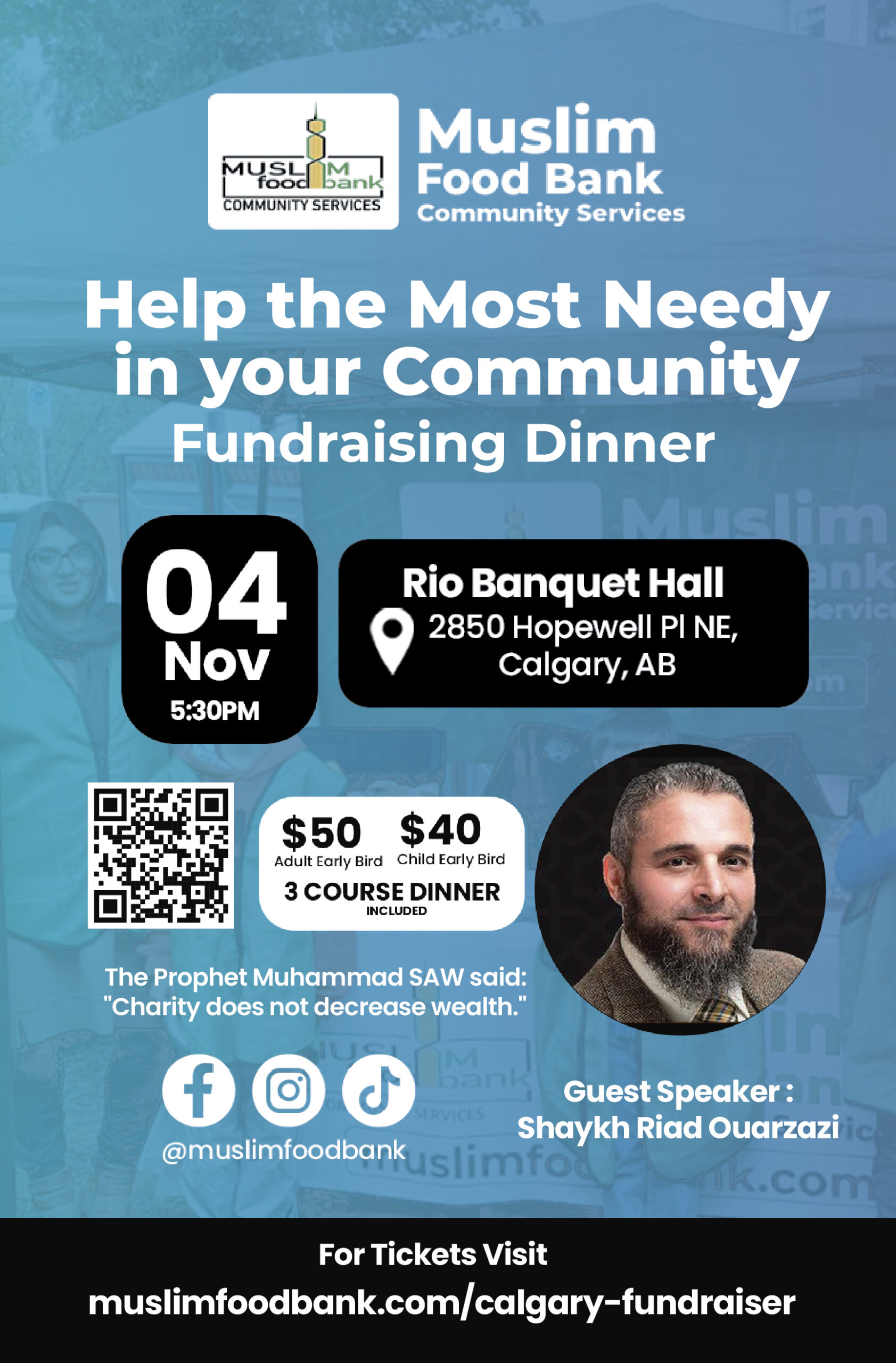 Fundraising Dinner Muslim Food Bank